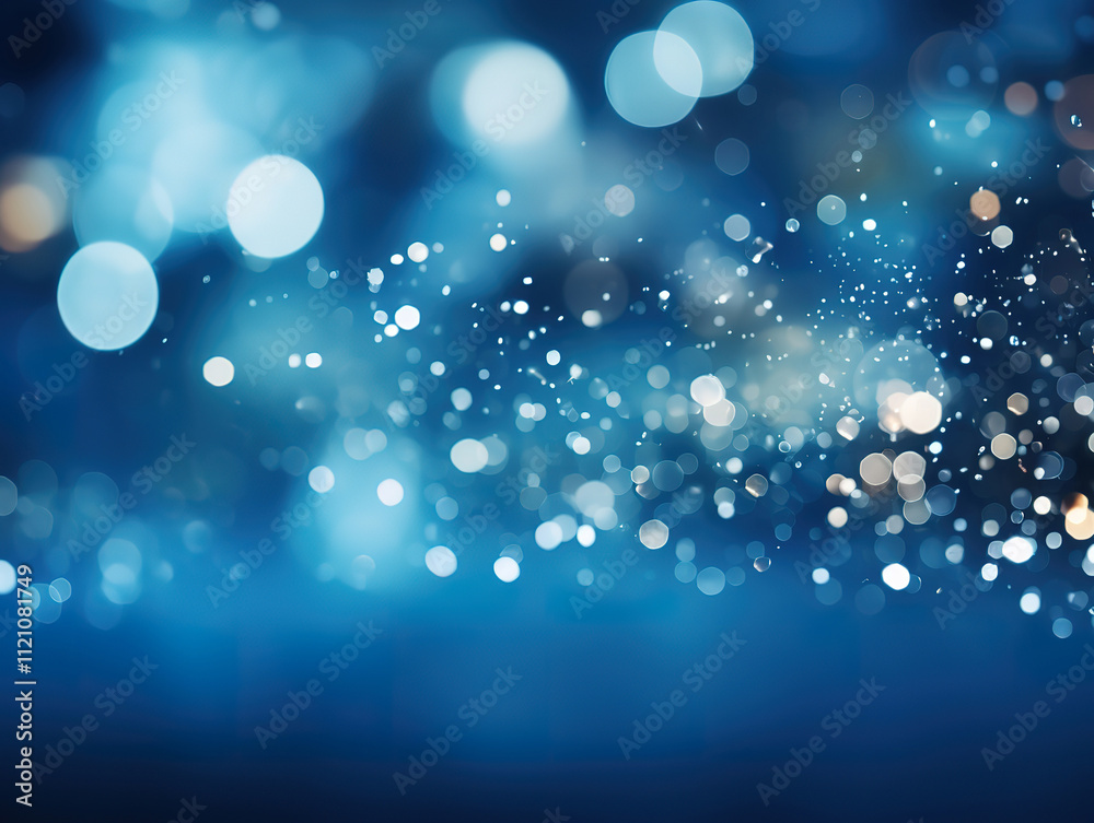 Excellent Blue textured background with blurred bokeh lights Excellent Blue textured background with blurred bokeh lights