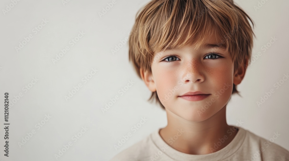 photo portrait of a handsome young caucasian white American model teen boy looking forward. child ad with copy space, cute, kids, children photo portrait of a handsome young caucasian white American model teen boy looking forward. child ad with copy space, cute, kids, children