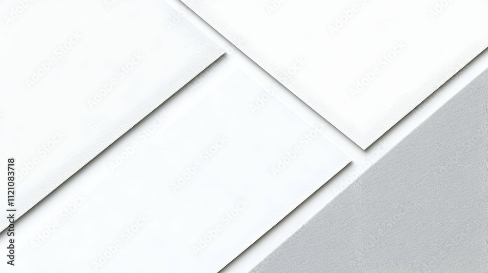 Abstract background with white and grey textured paper sheets overlapping, creating a modern minimalist design perfect for branding or presentations. Abstract background with white and grey textured paper sheets overlapping, creating a modern minimalist design perfect for branding or presentations.