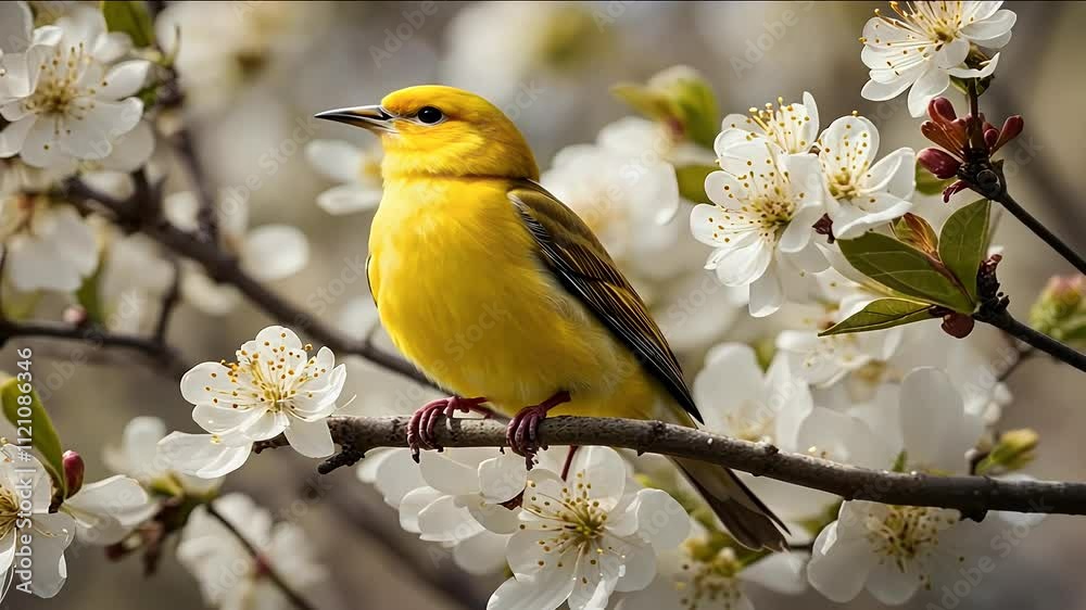 canary branch flowering pear bird pet songbird garden nature fauna yellow spring blossom flower poultry canary branch flowering pear bird pet songbird garden nature fauna yellow spring blossom flower poultry