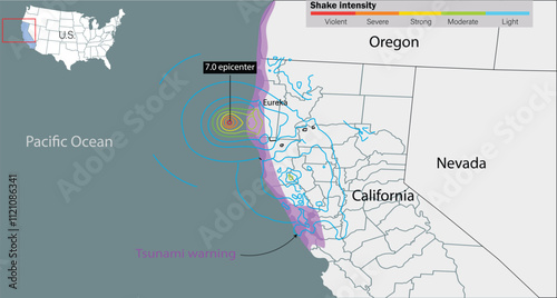 California hit with 7.0 magnitude earthquake. Mam statistic.