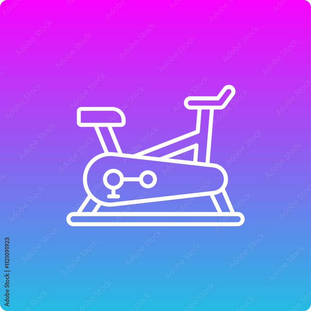 Stationary Bike Icon Stationary Bike Icon