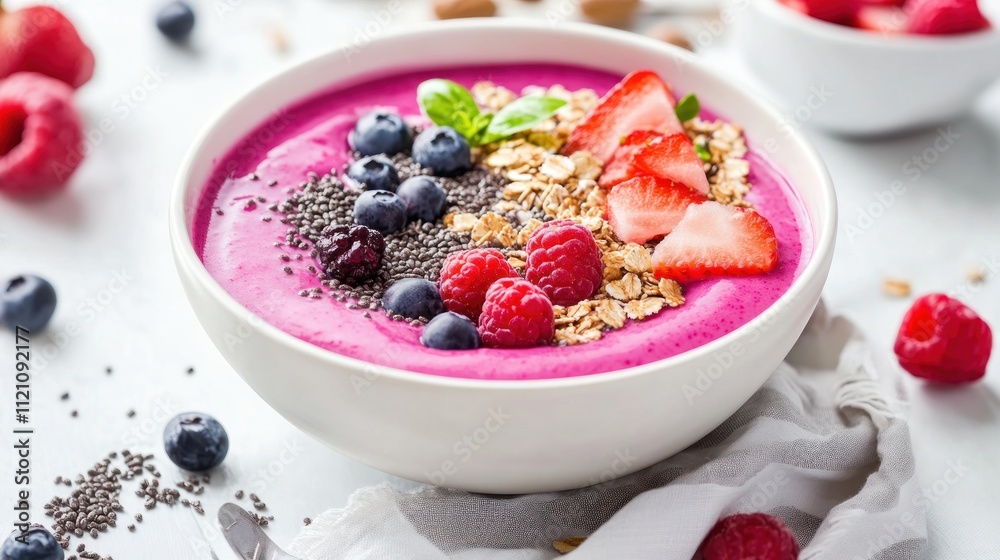 Delicious and Healthy Breakfast Smoothie Bowl Delicious and Healthy Breakfast Smoothie Bowl