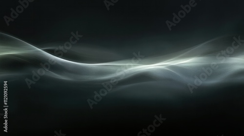 Delicate lines of illuminated color blending softly together, suggesting rapid motion but maintaining a serene, abstract quality