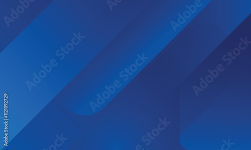 Abstract blue background with glowing geometric lines. Modern blue gradient square shape design. Futuristic technology concept. Suit for brochure, corporate, website, poster. Vector Illustration