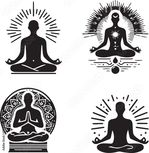 meditate silhouette
