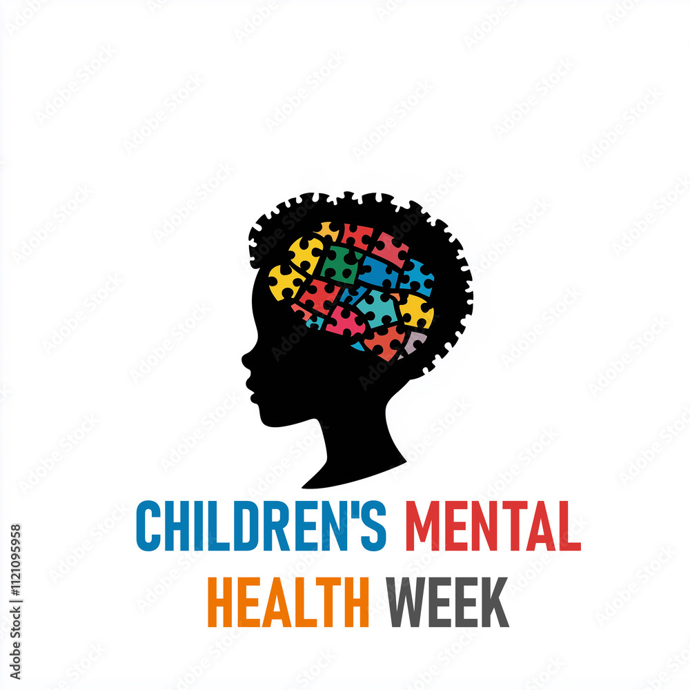 Children’s Mental Health Awareness Week. Child Mental concept. Children’s Mental Health Awareness Week. Child Mental concept.
