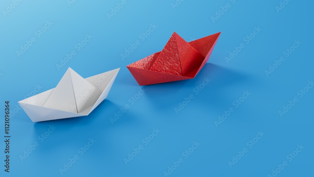 ship of Origami bird lovers with heart. 3d illustration bird paper crane, bird paper craft for Hiroshima remembrance day and Valentine festival minimal style concept. ship of Origami bird lovers with heart. 3d illustration bird paper crane, bird paper craft for Hiroshima remembrance day and Valentine festival minimal style concept.