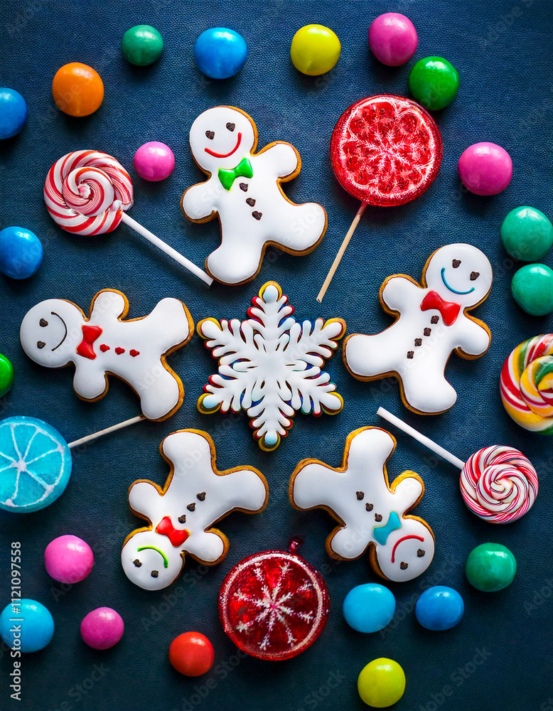 Obraz premium christmas gingerbread cookies