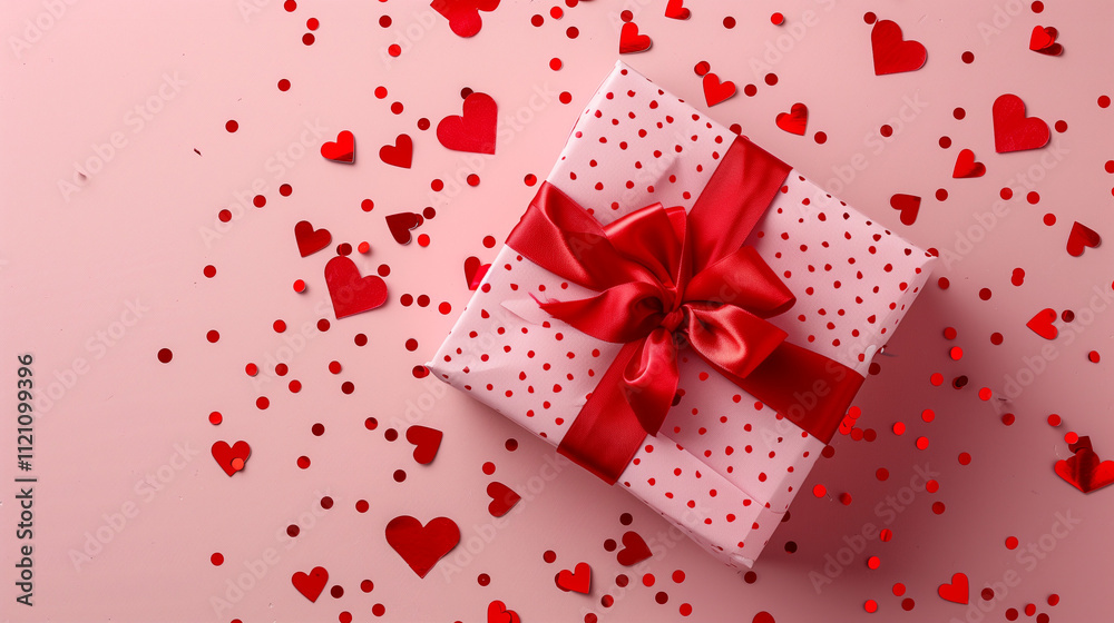 red gift box with ribbon red gift box with ribbon
