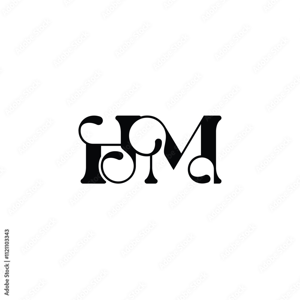 HM monogram logo design letter text name symbol monochrome logotype alphabet character simple logo HM monogram logo design letter text name symbol monochrome logotype alphabet character simple logo