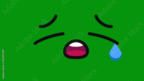 crying cartoons tears high quality resolution green screen video