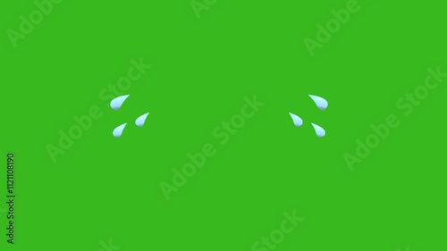 crying cartoons tears high quality resolution green screen video