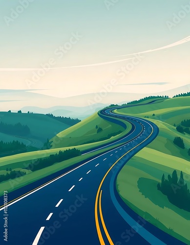 highway in the mountains