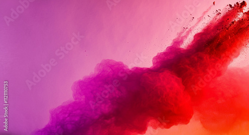 Vibrant pink and purple wat...