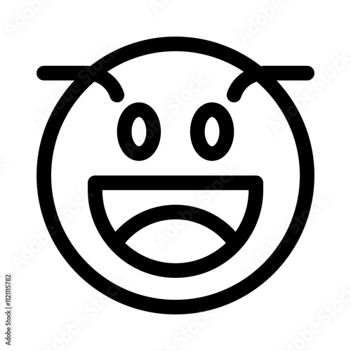 Smiling Face line icon