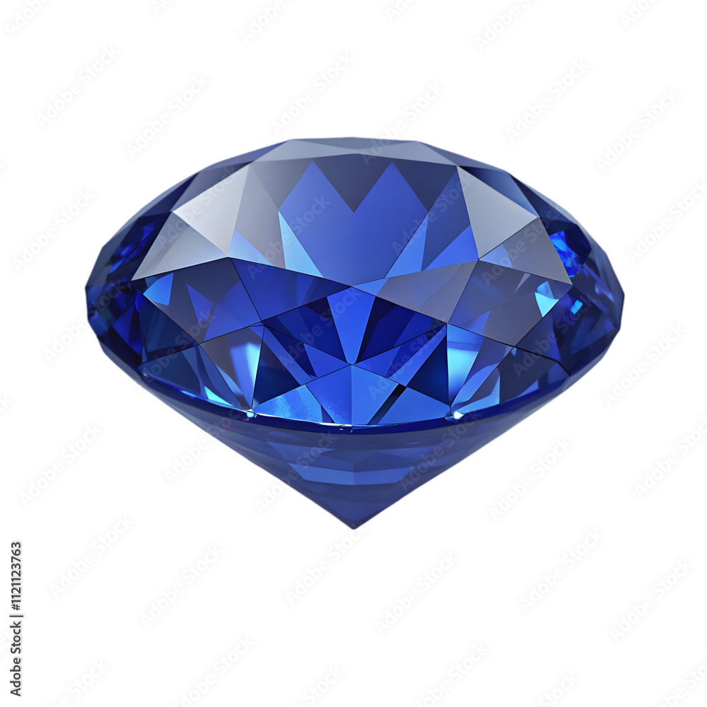 Sapphire on transparent background Sapphire on transparent background