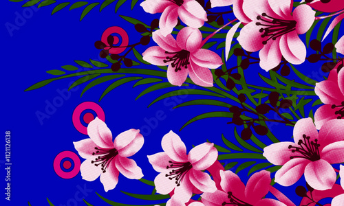 Abstract Flower background suitable for home decore and wallpaper purpose



