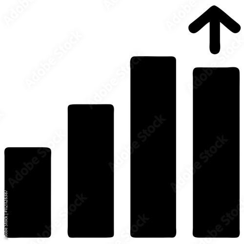 Revenue growth icon depicting profit increase for business and marketing purposes
