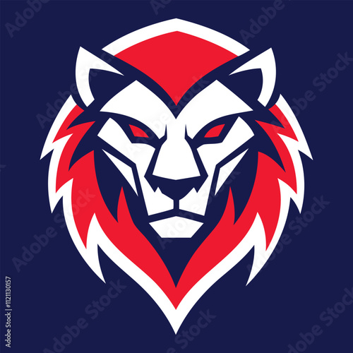 Wallpaper Mural "Majestic Roar: Lion Head Mascot Vector Logo Design" Torontodigital.ca