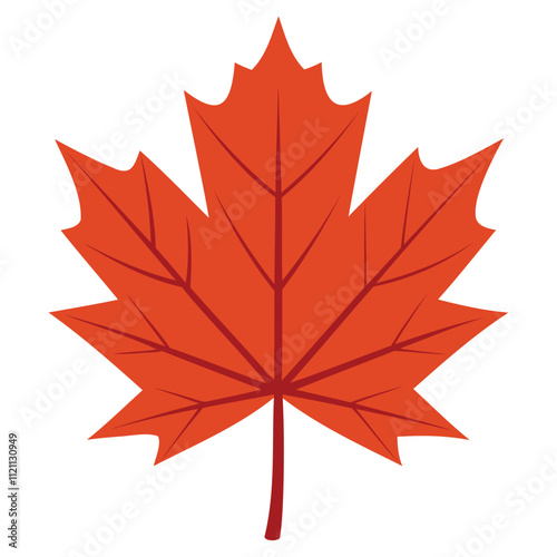"Elegant Maple Leaf Vector Design - Nature-Inspired Graphic Art"