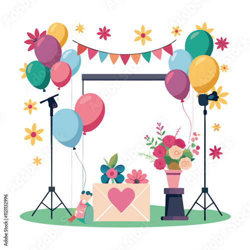 "Creative Photoshoot Zone - Vector Illustration"