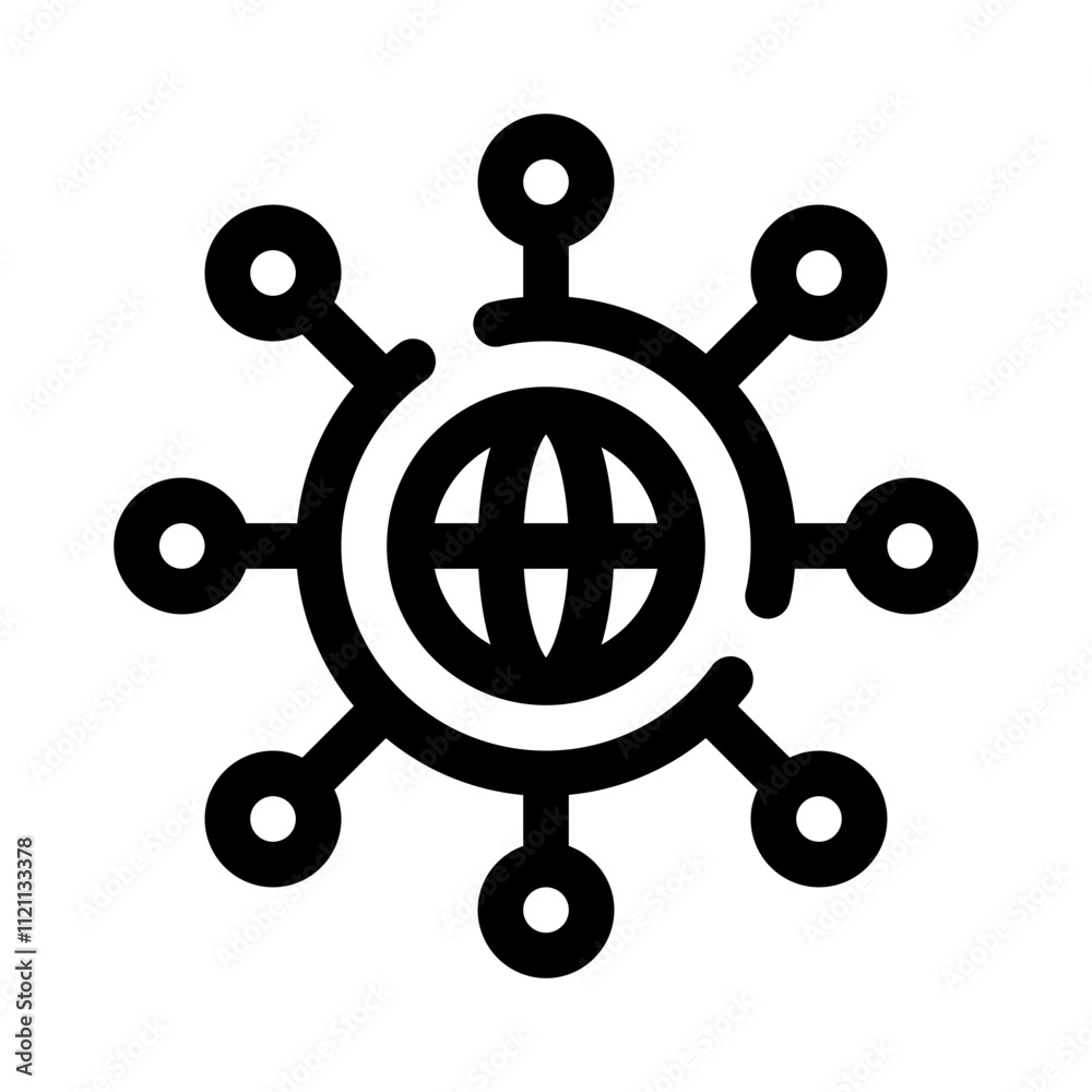 Networking line icon Networking line icon