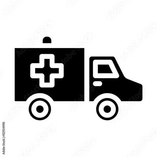 Ambulance Solid Icon