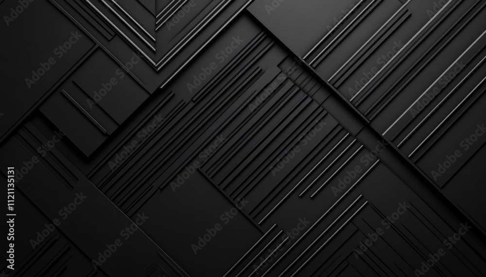 Abstract Black Geometric Pattern Design Background Abstract Black Geometric Pattern Design Background