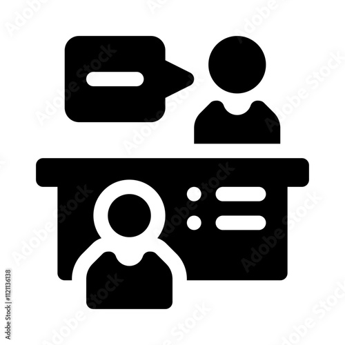 Consultation glyph icon