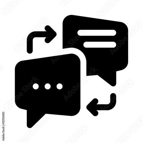 Feedback glyph icon