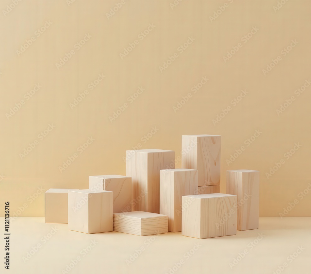 Beige Wooden Blocks Minimalist Product Display
Beige Wooden Blocks Minimalist Product Display