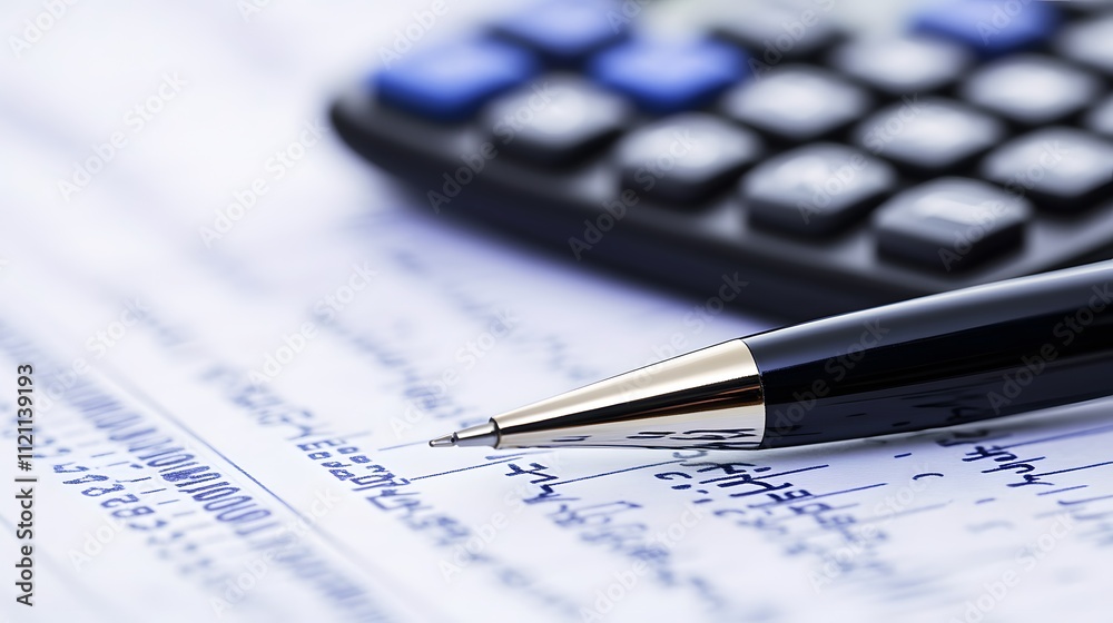 A tax refund check placed on a desk with a pen and calculator. A tax refund check placed on a desk with a pen and calculator.