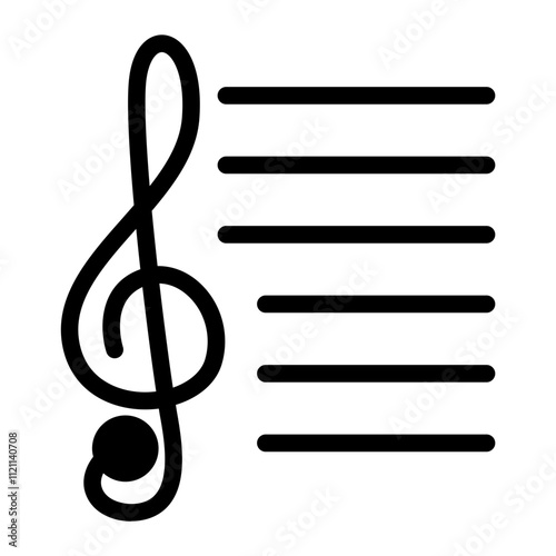 Lyrics Note Solid Icon