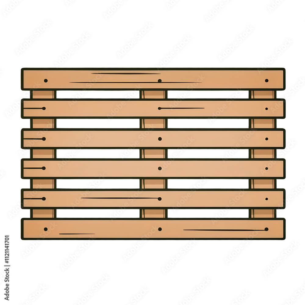 Wooden Pallet with Transparent Background Wooden Pallet with Transparent Background