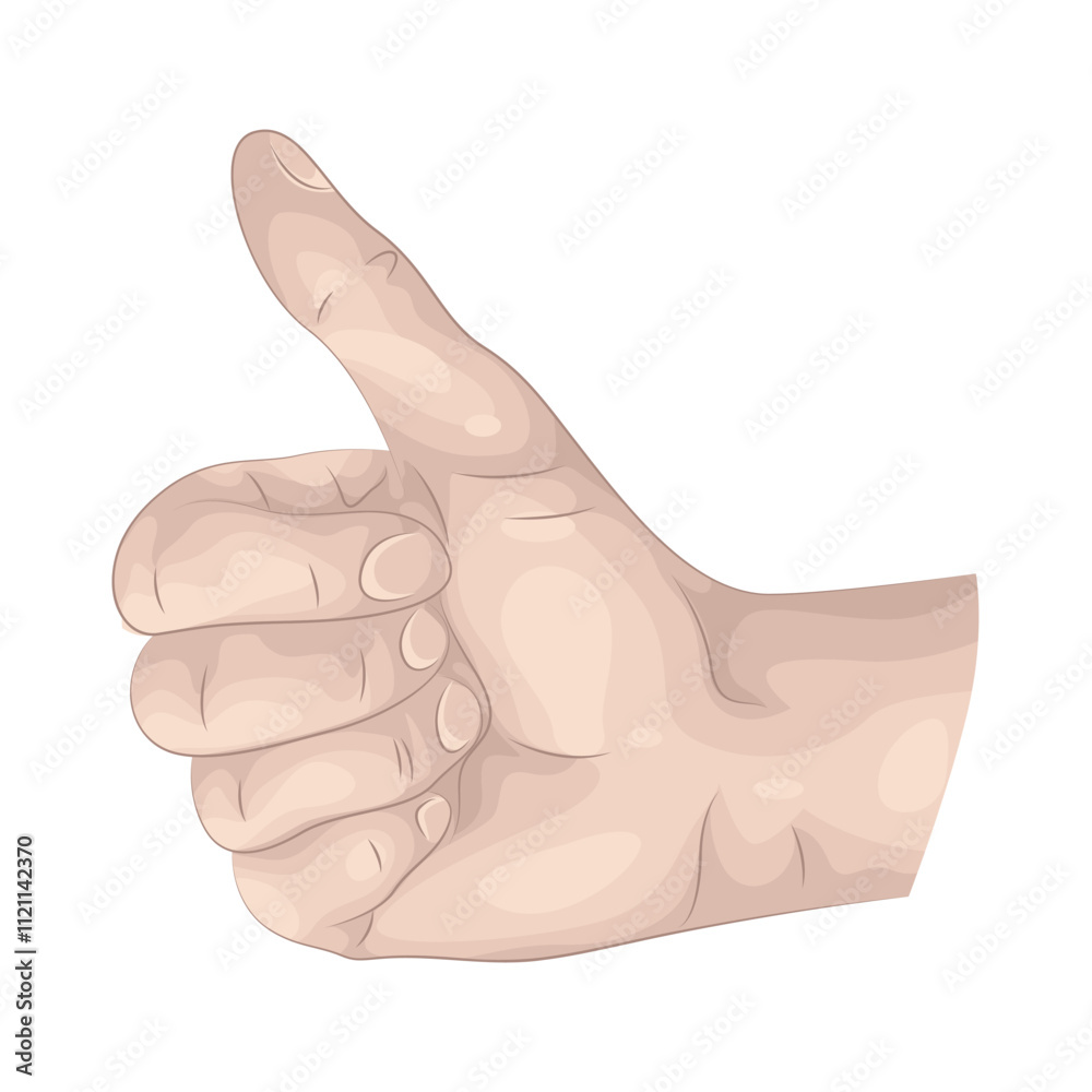 Illustration of Thumbs Up Illustration of Thumbs Up
