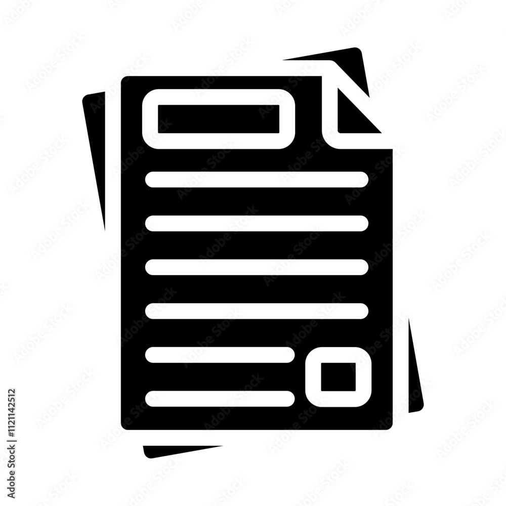 Newspaper Solid Icon Newspaper Solid Icon