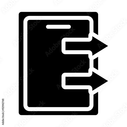 Outgoing Call Solid Icon