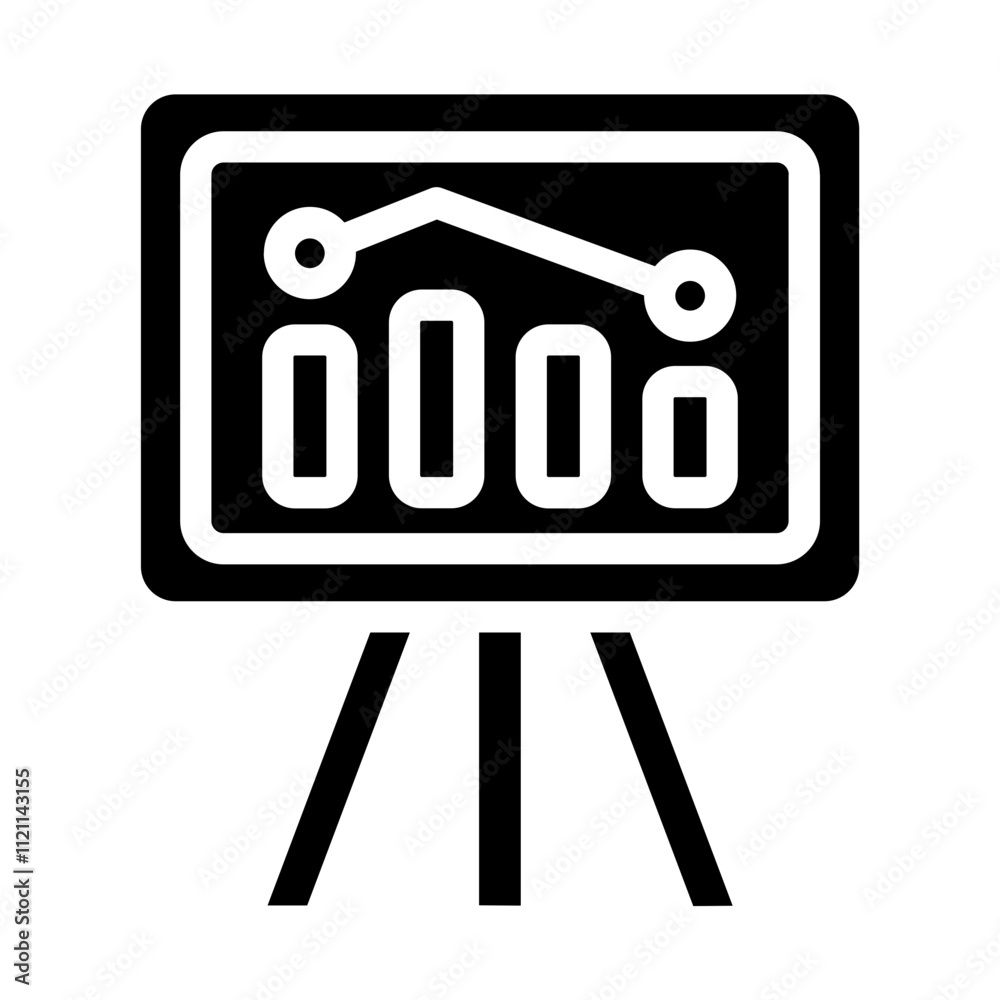 Presentation Solid Icon Presentation Solid Icon