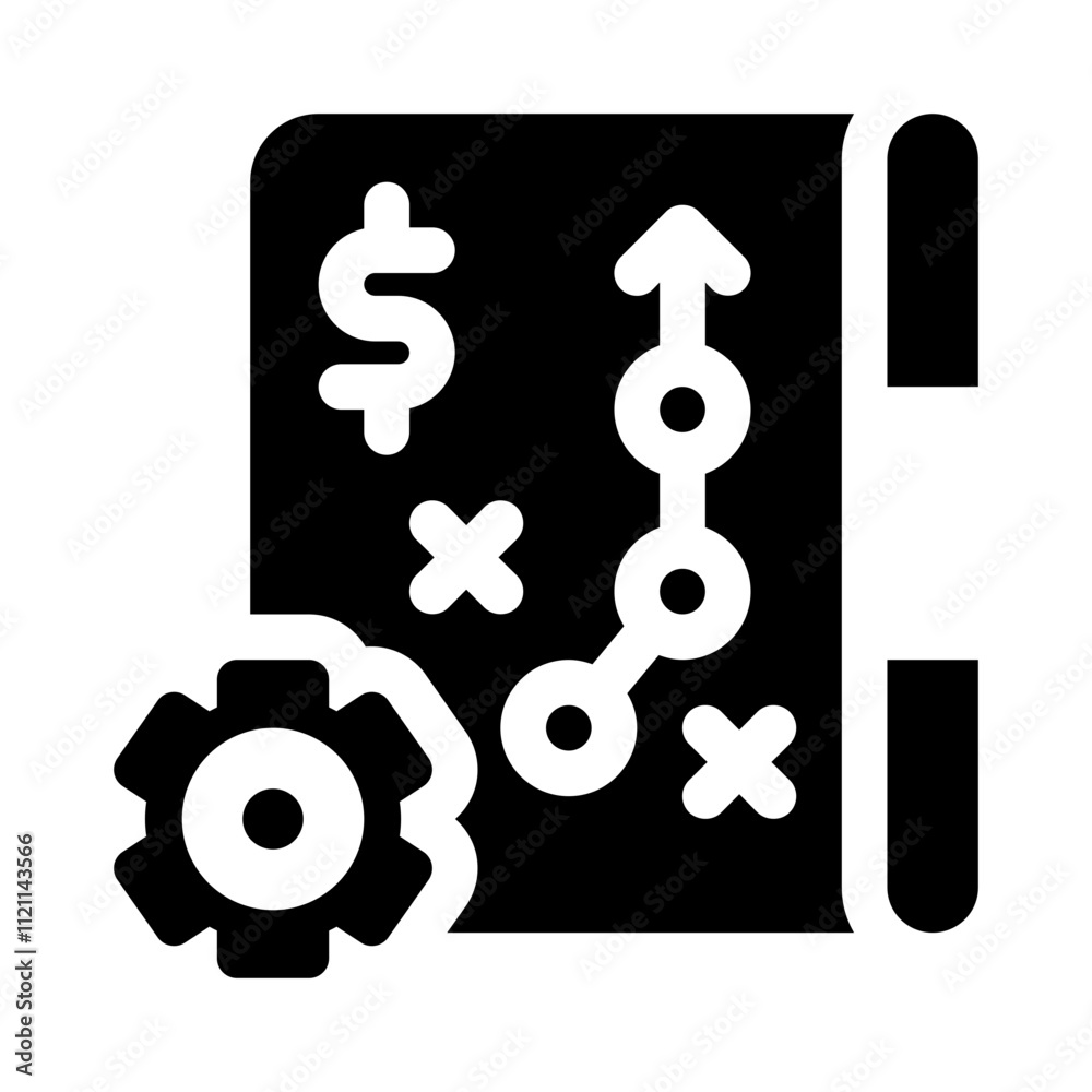 Business Strategy glyph icon Business Strategy glyph icon