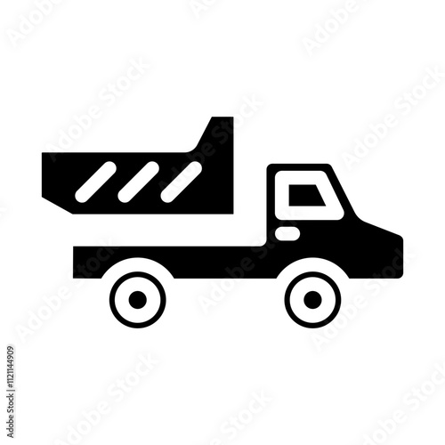 Transport Truck Solid Icon