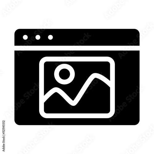 Web Gallery Solid Icon