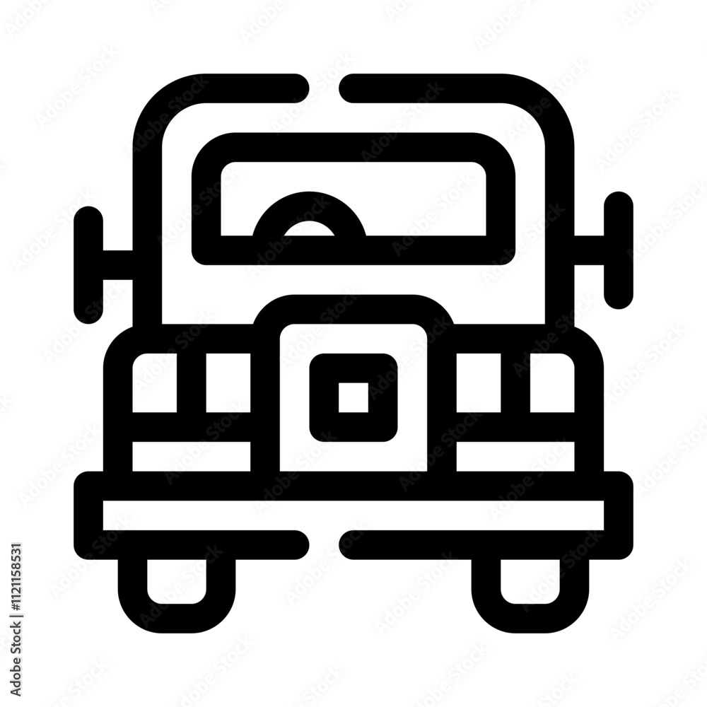 Truck line icon Truck line icon