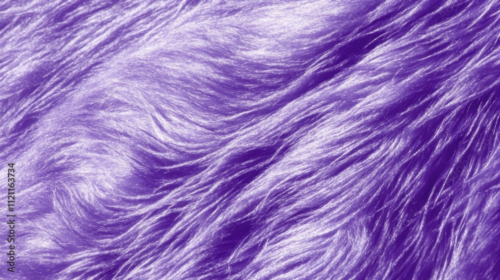 Close-up macro of soft purple fur, luxurious fluffy texture for backgrounds and winter themes Close-up macro of soft purple fur, luxurious fluffy texture for backgrounds and winter themes