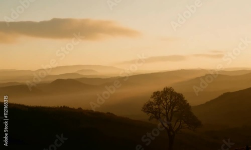 sunrise over the mountains