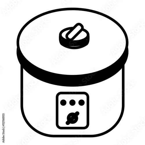 Pressure Cooker icon element for design