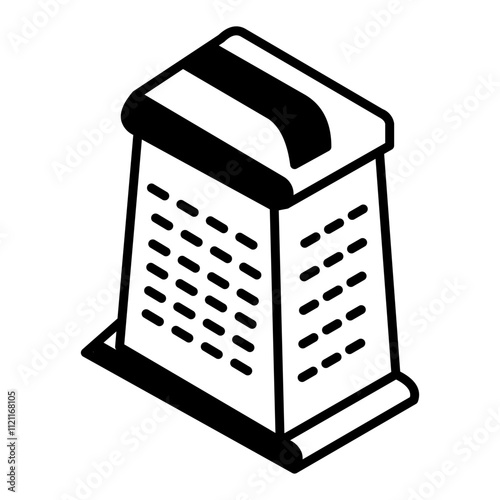 Grater icon element for design