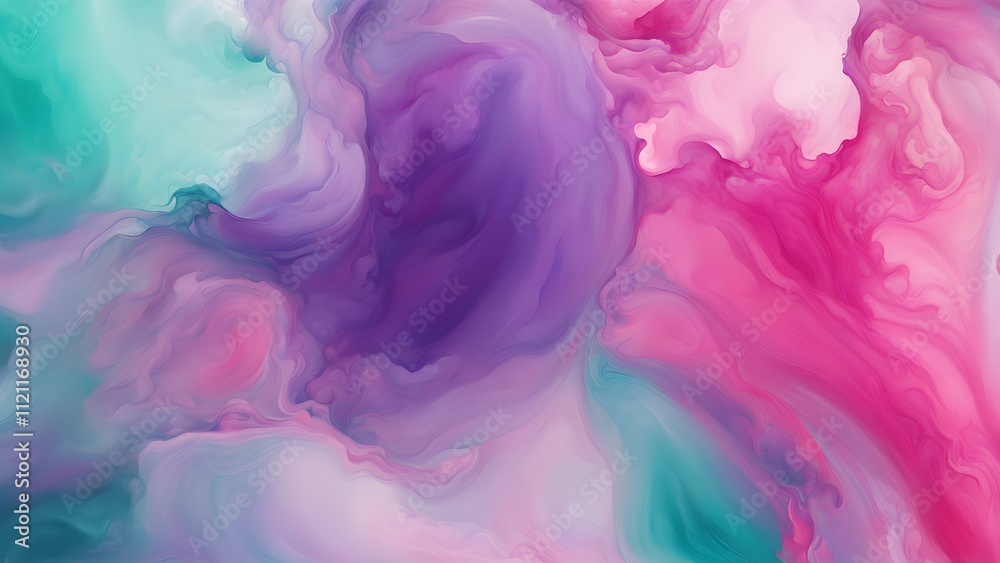 Abstract swirling colors in shades of pink, purple, and teal create a dreamy, fluid effect. Abstract swirling colors in shades of pink, purple, and teal create a dreamy, fluid effect.