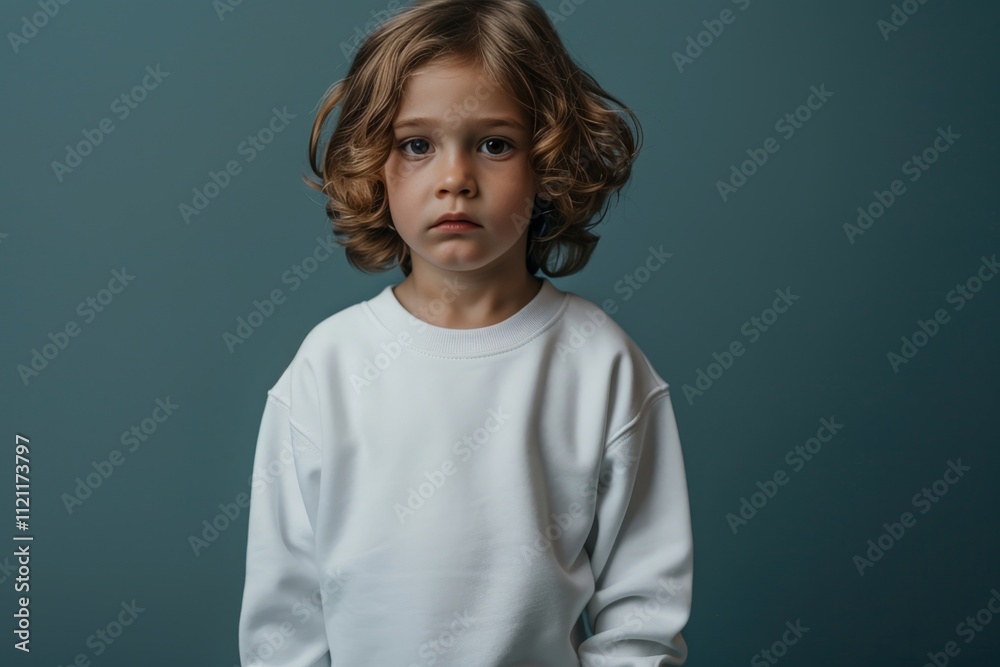 Handsome boy model in white gildan sweatshirt mockup for kids autumn long sleeve t shirt design Handsome boy model in white gildan sweatshirt mockup for kids autumn long sleeve t shirt design