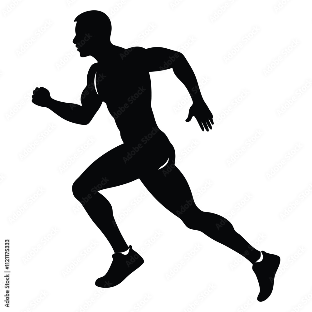 man running in vector illustration man running in vector illustration
